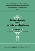 Cover: Fettemulsionen in der parenteralen Ern&auml;hrung - Springer