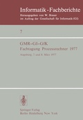 Cover: Fachtagung Prozessrechner 1977 - Springer