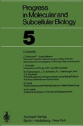 Cover: Progress in Molecular and Subcellular Biology - Springer