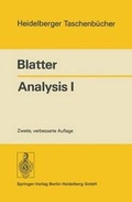 Cover: Analysis I - Springer