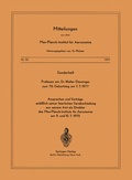 Cover: Sonderheft Professor em. Dr. Walter Dieminger Zum 70. Geburtstag Am 7.7.1977 - Springer