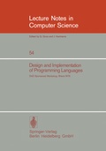 Cover: Design and Implementation of Programming Languages - Springer