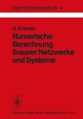 Cover: Numerische Berechnung linearer Netzwerke und Systeme - Springer