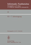 Cover: GI - 7. Jahrestagung - Springer