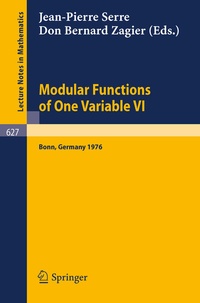 Abbildung von: Modular Functions of One Variable VI - Springer