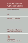 Cover: Computing in Systems Described by Equations - Springer