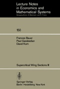 Cover: Supercritical Wing Sections III - Springer