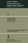 Cover: Notwendige Optimalit&auml;tsbedingungen und ihre Anwendung - Springer