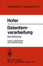 Cover: Datenfernverarbeitung - Springer