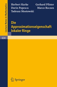 Abbildung von: Die Approximationseigenschaft lokaler Ringe - Springer