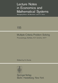 Enlarge image Cover: Multiple Criteria Problem Solving - Springer