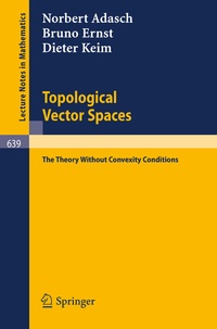 Abbildung von: Topological Vector Spaces - Springer
