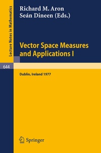 Abbildung von: Vector Space Measures and Applications I - Springer