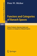 Cover: Functors and Categories of Banach Spaces - Springer