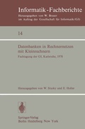 Cover: Datenbanken in Rechnernetzen mit Kleinrechnern - Springer