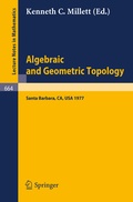 Cover: Algebraic and Geometric Topology - Springer