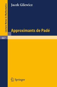 Abbildung von: Approximants de Pade - Springer