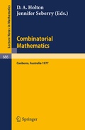Cover: Combinatorial Mathematics - Springer