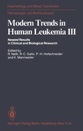 Cover: Modern Trends in Human Leukemia III - Springer