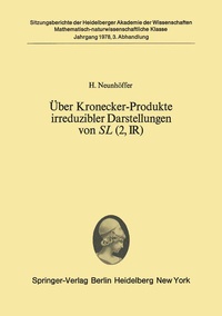 Abbildung von: Über Kronecker-Produkte irreduzibler Darstellungen von SL (2, ?) - Springer