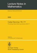 Cover: Cabal Seminar 76-77 - Springer