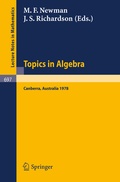 Cover: Topics in Algebra - Springer