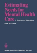 Cover: Estimating Needs for Mental Health Care - Springer