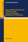 Bild: Modern Differential Geometric Techniques in the Theory of Continuous Distributions of Dislocations - Springer