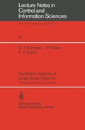 Cover: Qualitative Aspects of Large Scale Systems - Springer