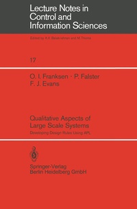 Enlarge image Cover: Qualitative Aspects of Large Scale Systems - Springer