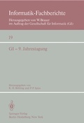 Cover: GI - 9. Jahrestagung - Springer