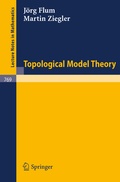 Cover: Topological Model Theory - Springer