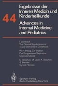 Cover: Ergebnisse Der Inneren Medizin Und Kinderheilkunde/Advances in Internal Medicine and Pediatrics - Springer