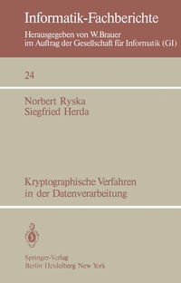 Abbildung von: Kryptographische Verfahren in der Datenverarbeitung - Springer