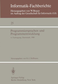 Abbildung von: Programmiersprachen und Programmentwicklung - Springer