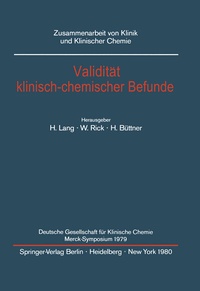 Abbildung von: Validität klinisch-chemischer Befunde - Springer