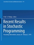 Cover: Recent Results in Stochastic Programming - Springer