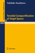Cover: Toroidal Compactification of Siegel Spaces - Springer