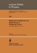 Cover: Mathematical Methods and Applications of Scattering Theory - Springer