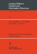 Cover: Extensions of Linear-Quadratic Control Theory - Springer