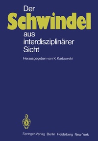Abbildung von: Der Schwindel aus interdisziplinärer Sicht - Springer