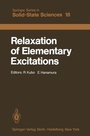 Cover: Relaxation of Elementary Excitations - Springer