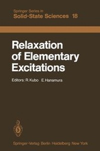 Enlarge image Cover: Relaxation of Elementary Excitations - Springer