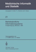 Cover: Betriebs&auml;rztliche Informationssysteme - Springer