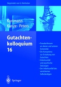 Cover: Gutachtenkolloquium 16 - Springer