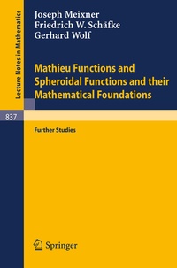 Abbildung von: Mathieu Functions and Spheroidal Functions and their Mathematical Foundations - Springer