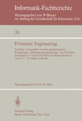 Cover: Firmware Engineering - Springer