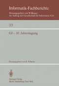 Cover: GI - 10. Jahrestagung - Springer