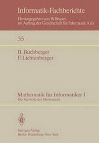 Enlarge image Cover: Mathematik Fa1/4r Informatiker I - Springer