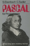 Cover: PASCAL for Programmers - Springer